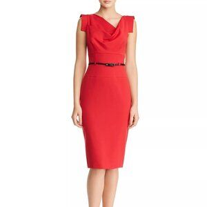 Black Halo Jackie O Belted Dress